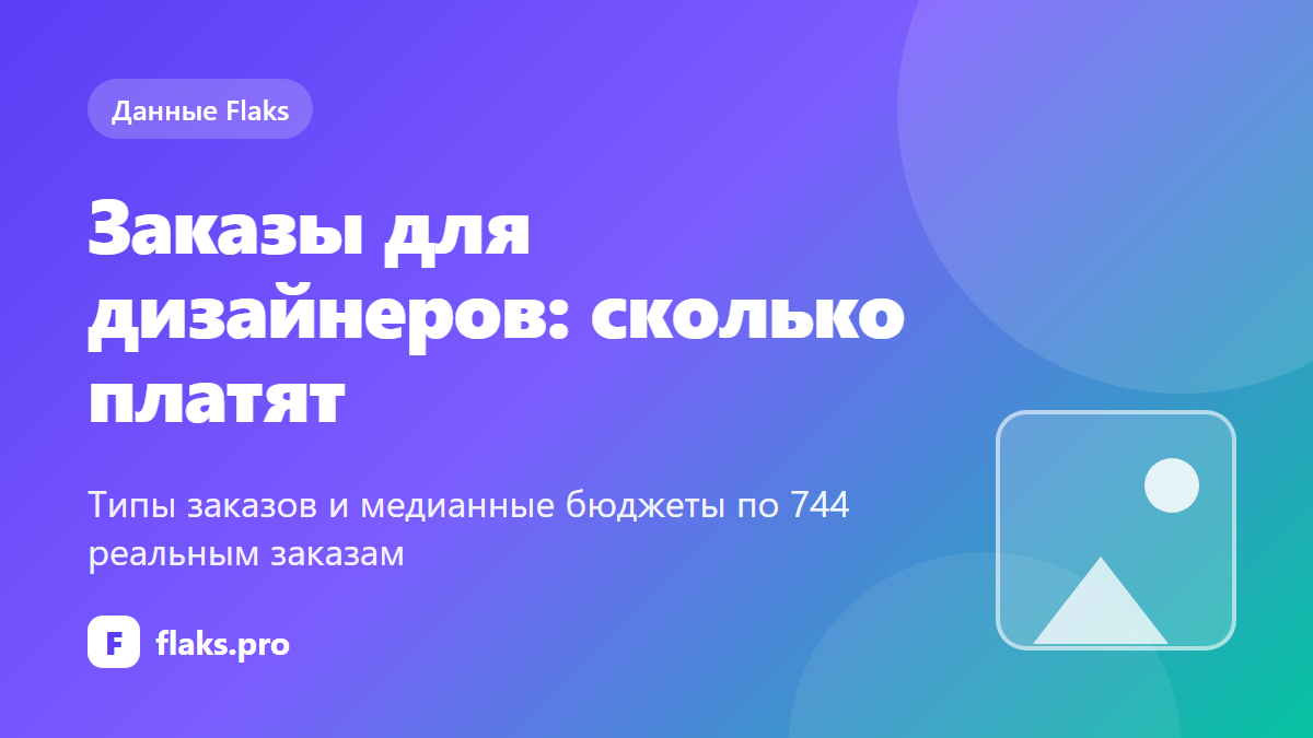 Заказы для дизайнеров: какие бывают и сколько платят — по данным Flaks