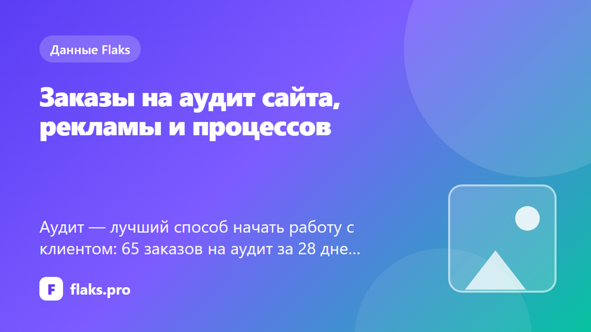 Заказы на аудит сайта, рекламы и процессов: цены заказов и как продавать аудит