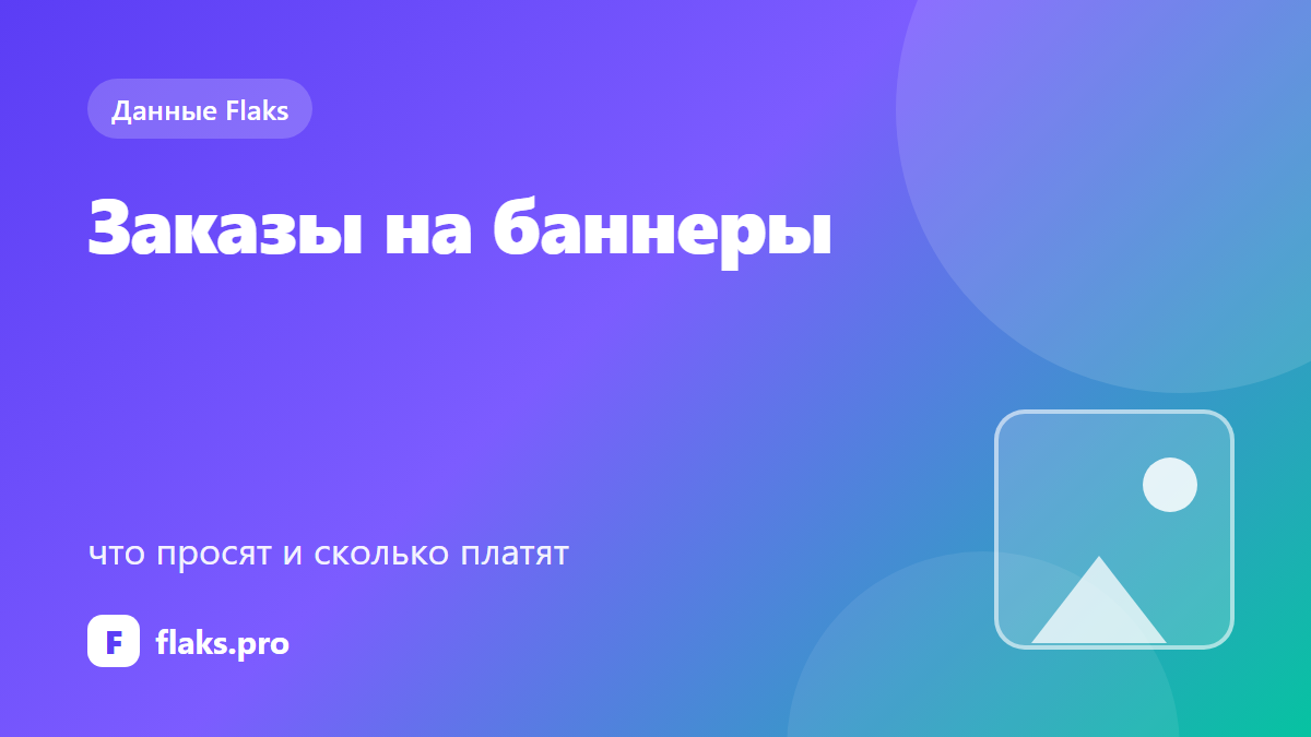 Заказы на баннеры: что просят и сколько платят — по данным Flaks