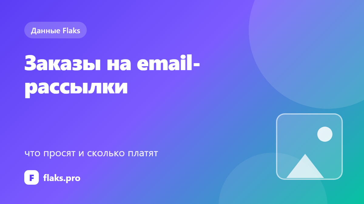 Заказы на email-рассылки: что просят и сколько платят — по данным Flaks
